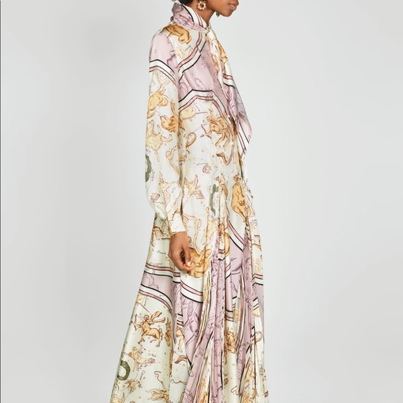 zara zodiac print dress
